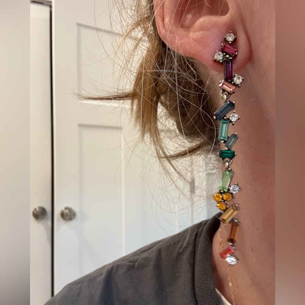Multicolor Gemstone Drop Earrings